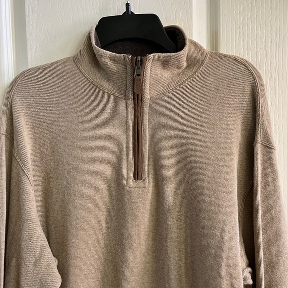 Daniel Cremieux Men's Half Zip Brown Sweater - Picture 4 of 10